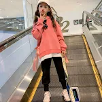 Conjunto de Inverno Infantil Roupa de Menina Amiga Traje da Moda Infantil Tendência de Inverno Roupa Quente e Confortável Ideal para Brincar e Amizade — foto 1
