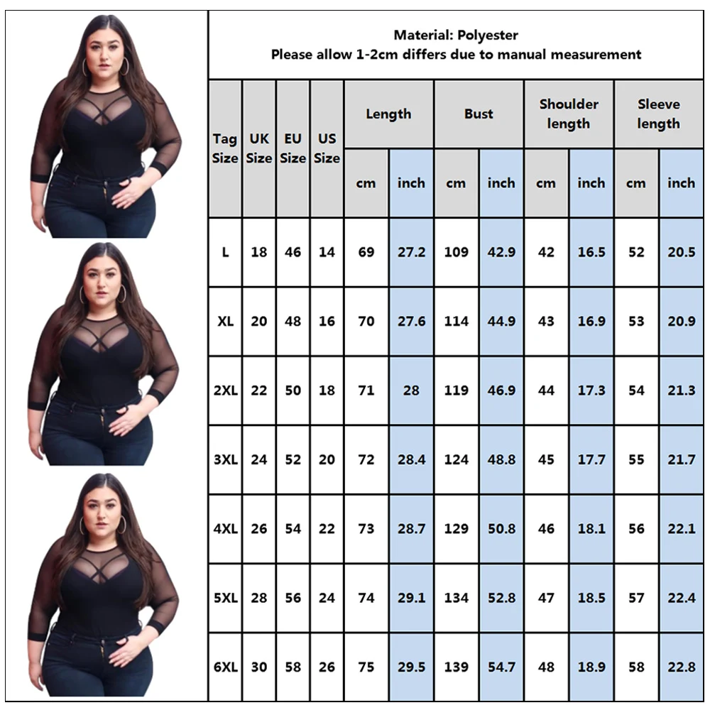 Title 1, Womens Mesh Large Sexy Slim Top