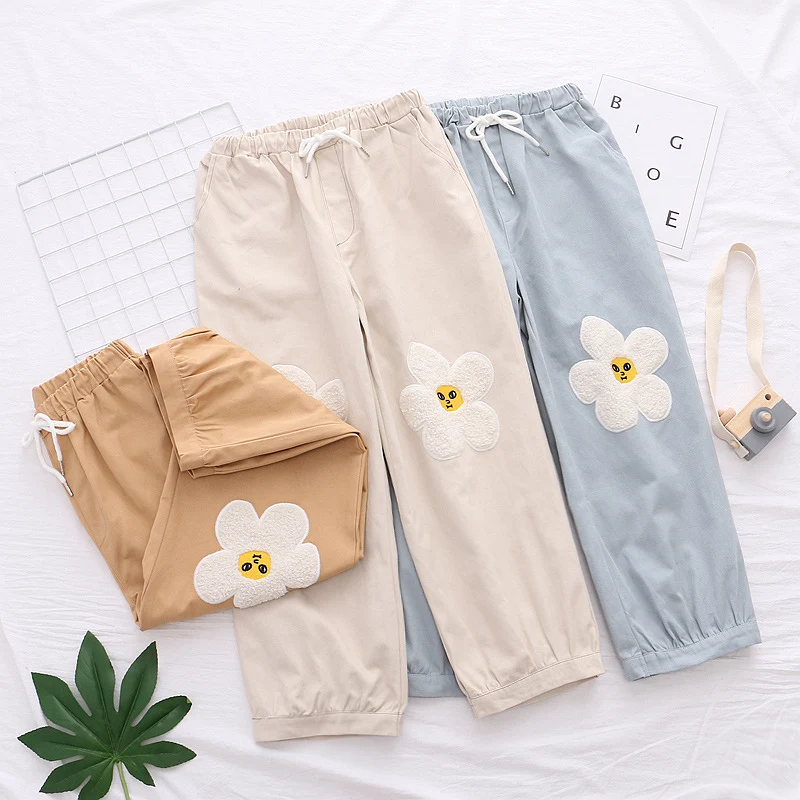 Women's Loose Bloomers Nine Points Casual Pants Spring and Summer Relaxed Fit Comfortable and Breathable Perfect for Eve — photo 6
