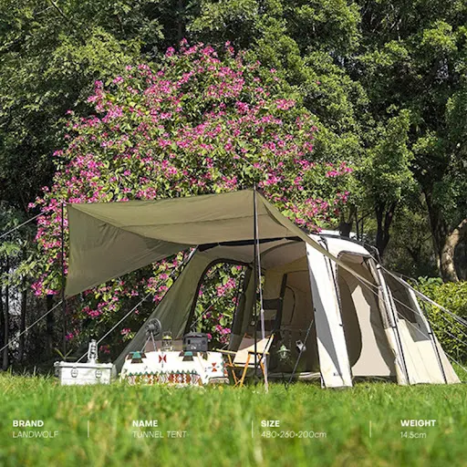 Title 4, Landwolf Large Space Tunnel Tent for Outdoor Ca...