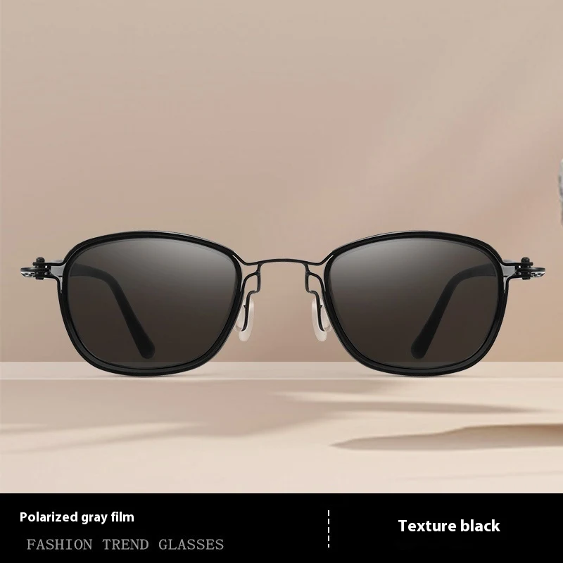 Vintage Brown Men's Polarized Sunglasses, Summer, Automatic Photosensitive Color Changing, UV Protection for Eyewear. — photo 11
