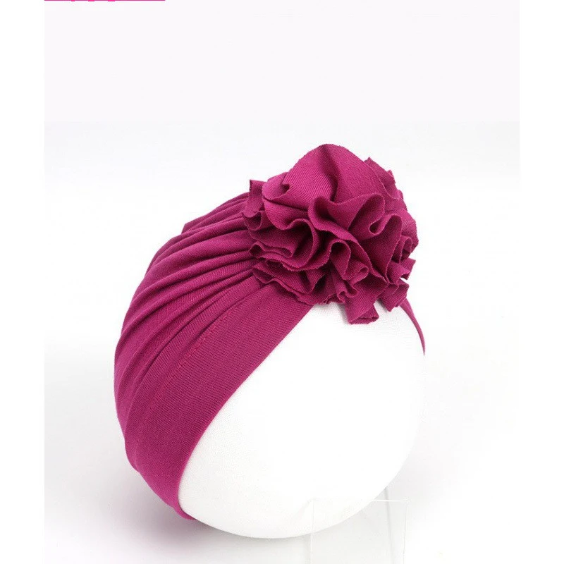 Chapéu floral infantil Turbante indiano para bebê recém-nascido Touca para menina Ideal para fotos e uso diário Confortável e estiloso — foto 1