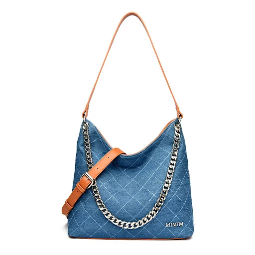 Title 6, Bolsa Tote Grande de Corrente para Compras, Omb...