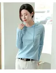 Maglietta intima donna in puro cotone primaverile, versatile e abbinabile. Un capo base comodo e ideale per ogni outfit, essenziale. — foto 12