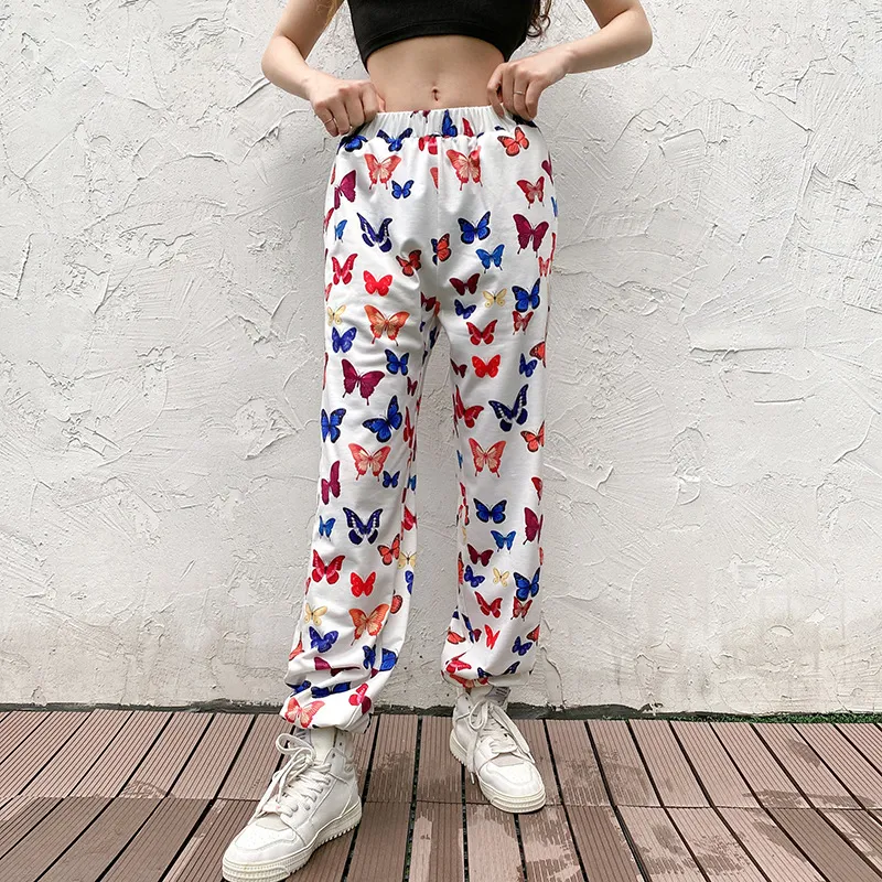 Title 2, Butterfly print sweatshirt trousers for women, ...