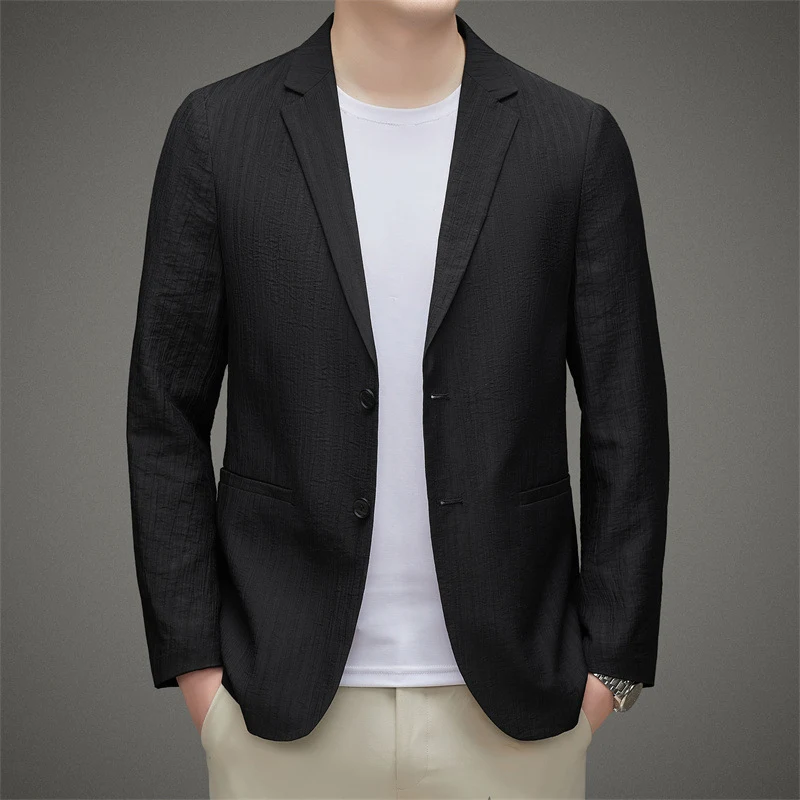 Men's Business Casual High-grade Slim-fit Fashion Blazer, a stylish and sophisticated choice for professional or smart c — photo 2