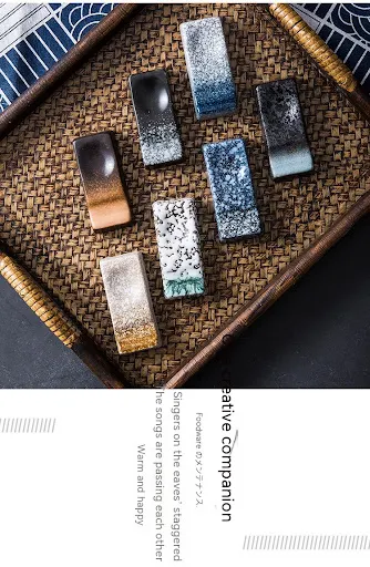 Title 8, Japanese Ceramic Chopstick Pillow Holder. Eleva...