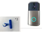Silver and three batteries