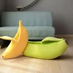 Banana Cat Bed House Funny Cute Cozy Cat Mat Beds Warm Durable Portable Pet Basket Kennel Dog Cushion Cat Supplies Multi — photo 3