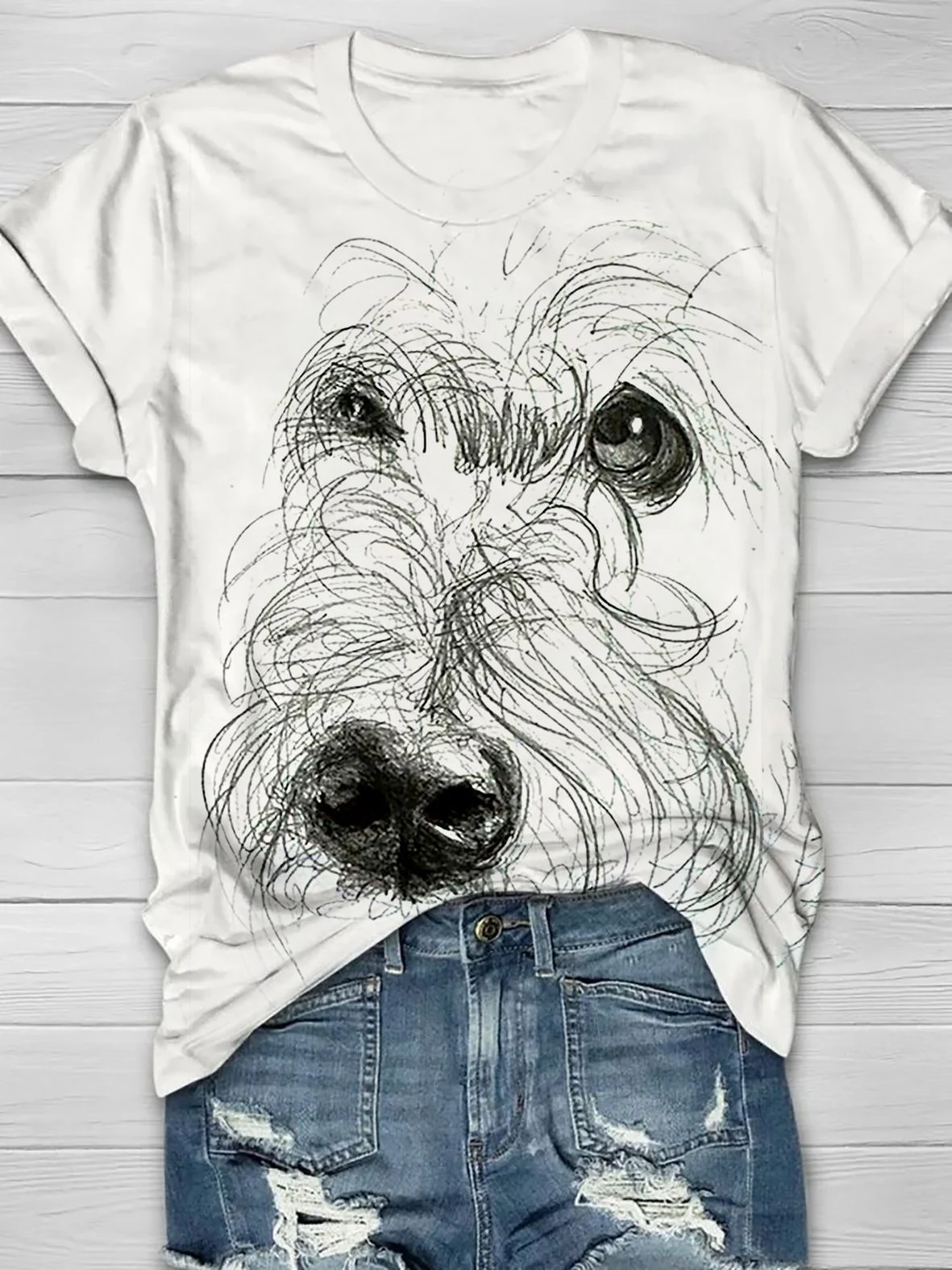 Dames sport T-shirt met 3D-print, Europese Hip Hop stijl, korte mouw, streetwear voor fitness en casual looks — foto 9