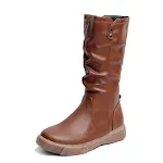Winter Retro Flat-bottomed Big Size Women Boots for Foreign Trade. Stylish and warm boots perfect for winter. Comfortabl — photo 2