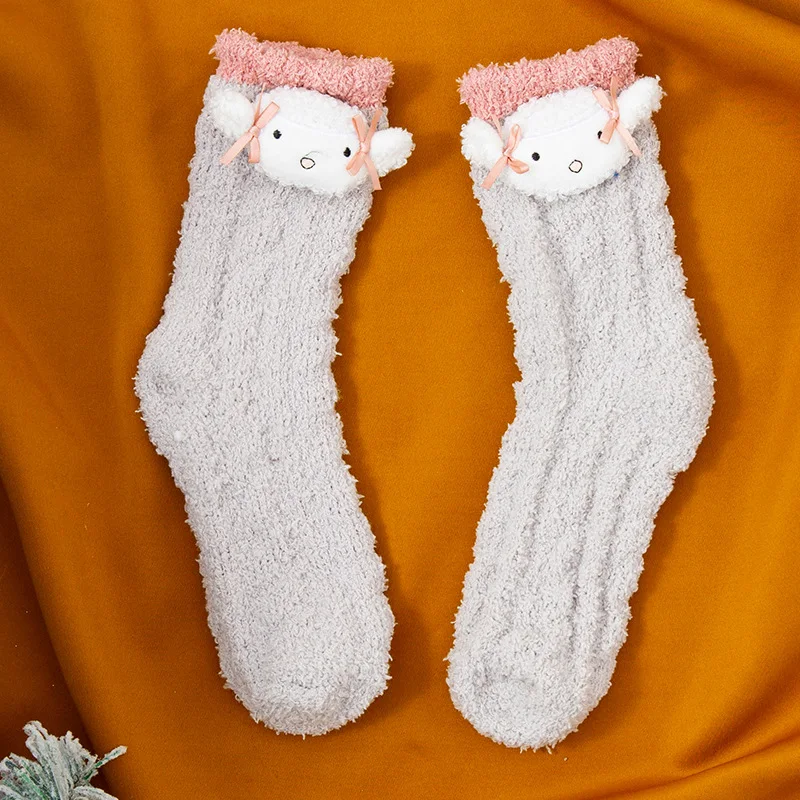 Coral Socks For Children In Autumn And Winter — photo 6