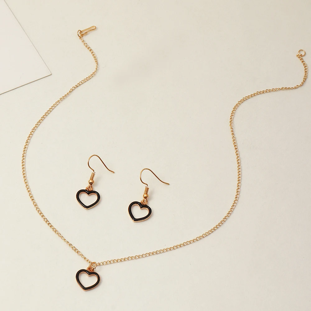 Conjunto de brincos e colar estrela de cinco pontas e abacaxi, moda simples e amor. Ideal para expressar seu amor e estilo diário. — foto 7