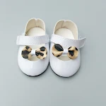Sapatos de boneca American Girl 18 polegadas, para boneca Cheff, com estampa de leopardo, perfeitos para brincar e adicionar estilo à sua boneca. — foto 2