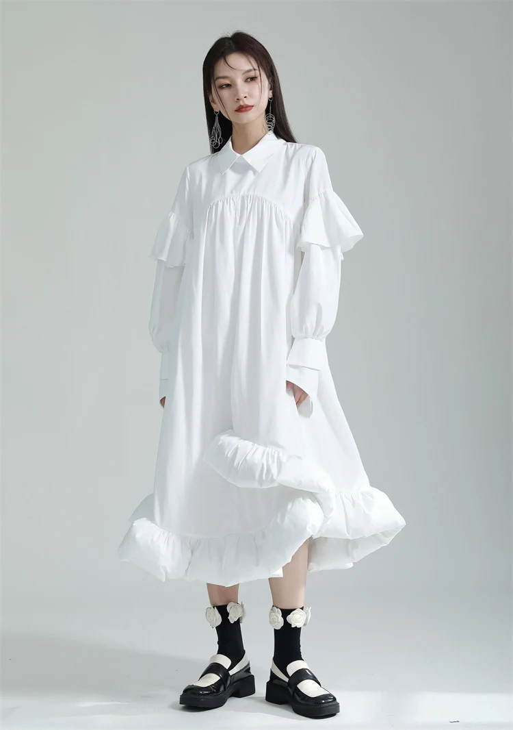 Title 6, Loose Slimming Long Sleeves Large Swing Two-way...