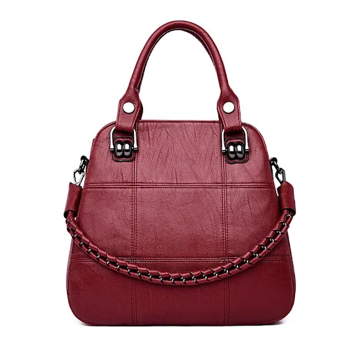Title 7, Bolsa mensageiro de ombro em couro macio, ideal...