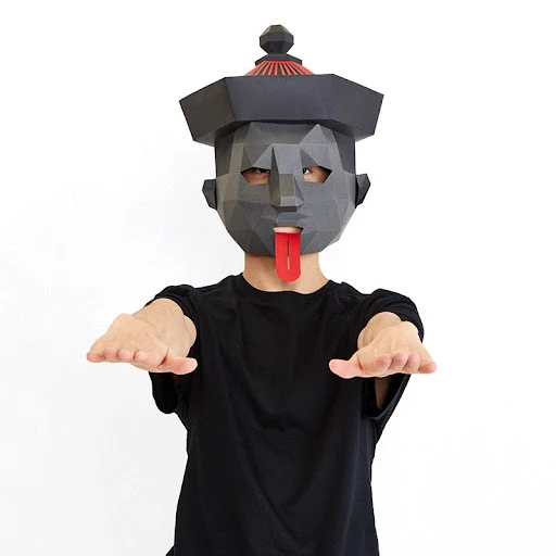 Title 1, Maska Halloween Zombie Kreatywny Papierowy Odle...