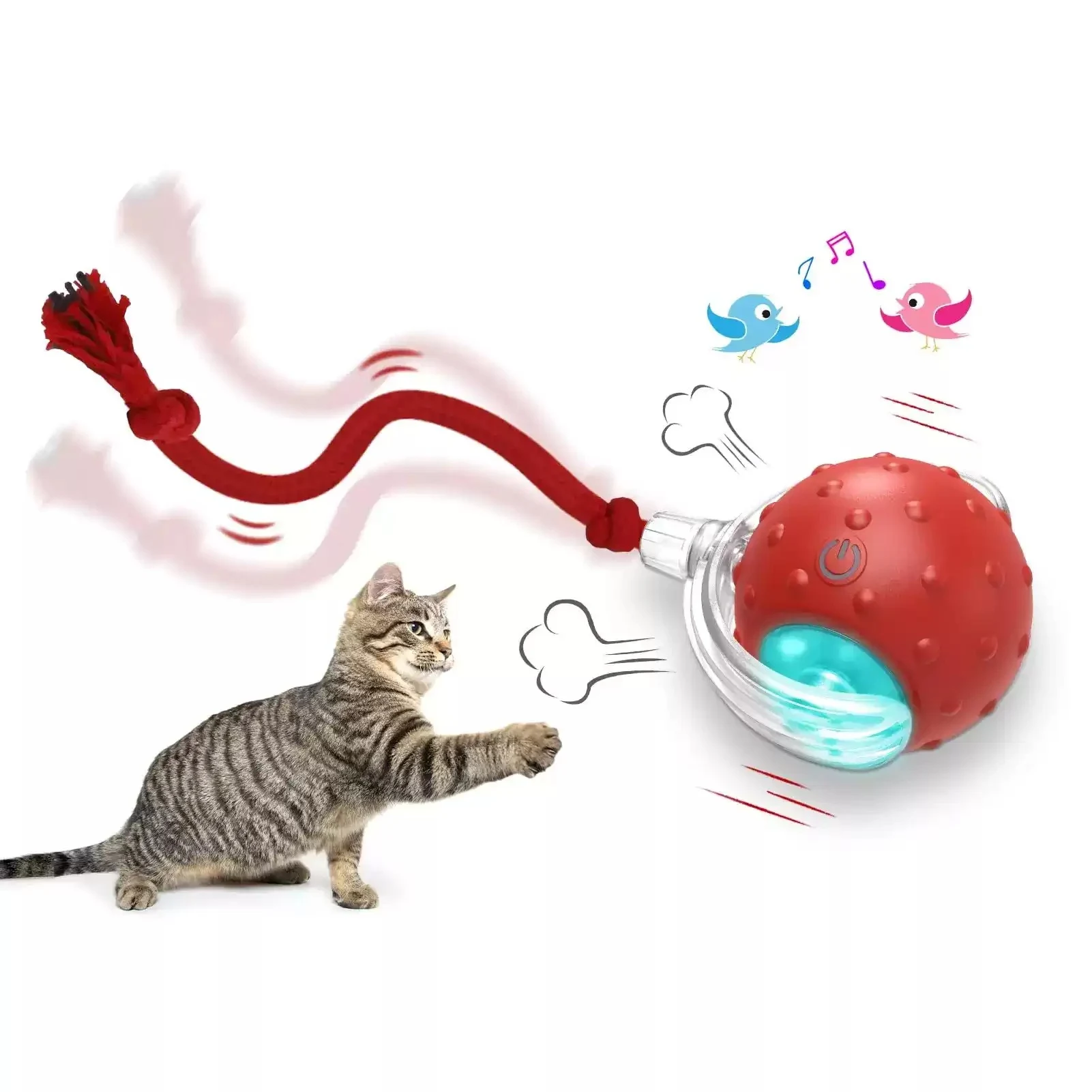 Bola Interactiva para Gatos Super Drive Bolas Rodantes para Gatos con Movimiento Automático y Diversión Prolongada — foto 6