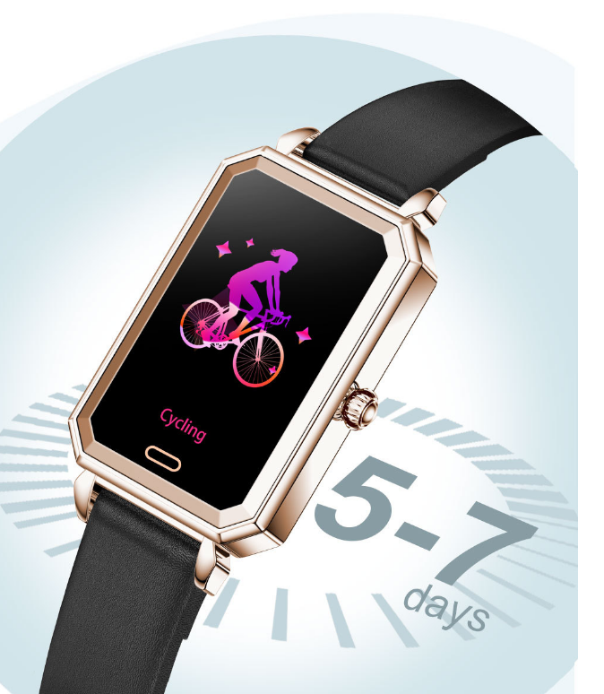 Ladies Smart Smart Heart Heart Blood Oxígeno Monitoreo de salud — foto 1
