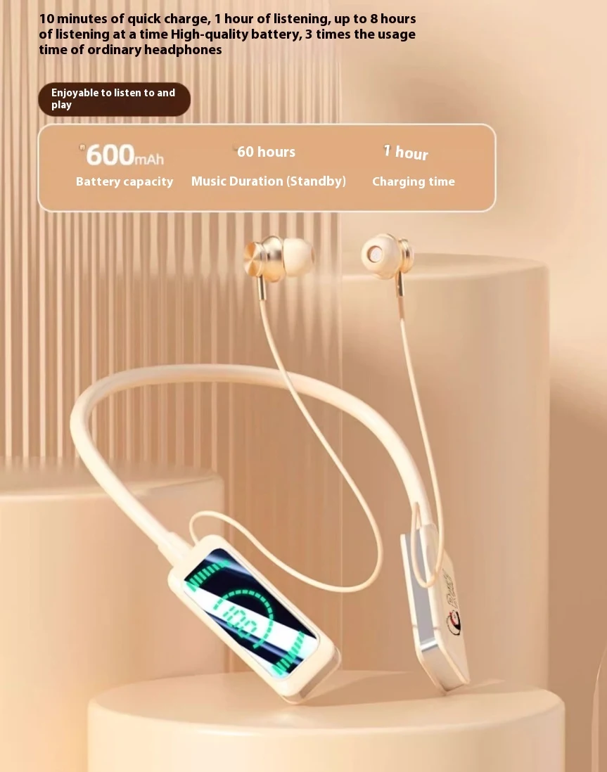 Title 2, Neck-mounted Wireless Noise Reduction Bluetooth...