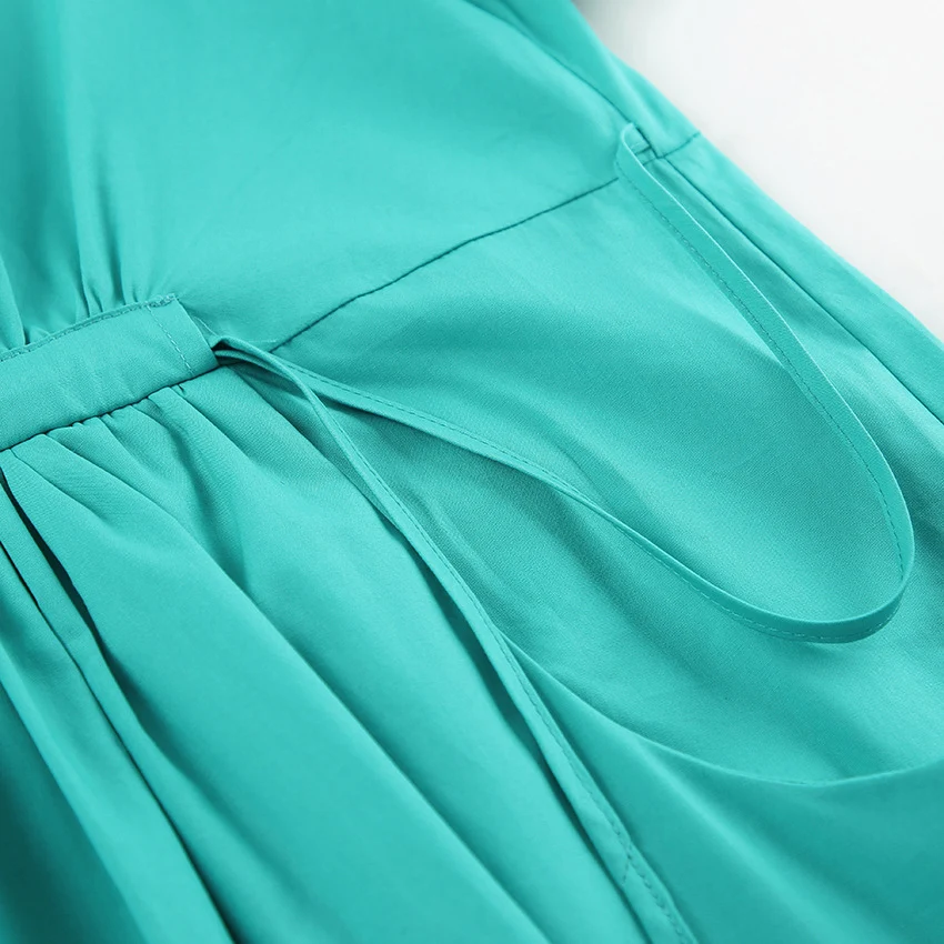 Title 9, French style V-neck short sleeve dress for effo...