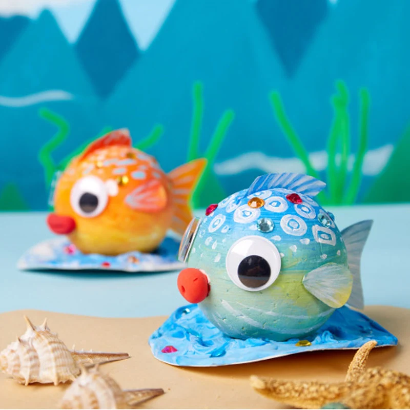 Bubble Fish Toy Bubble Ball Painting and Drawing Set Unleash your child's creativity with this fun and unique bubble art — photo 5