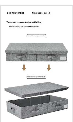 Title 4, Foldable Clothes Storage Box with Lid, perfect ...