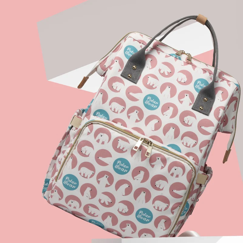 Mochila Mamãe Feminina Multifuncional, Grande Capacidade, Ideal para Bebês e Mamães, Amplo Espaço e Organização, Perfeita para Passeios — foto 1