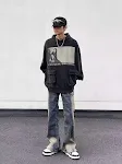 Jeans Retro Lavados Patchwork para Hombre, Estilo Vintage Único. Disfruta de la comodidad y el diseño original. Perfecto para un look casual y moderno. — foto 8