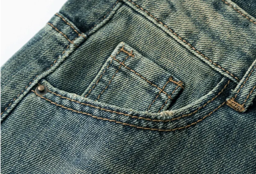 Title 9, Jeans retrô desgastados com personalidade da mo...
