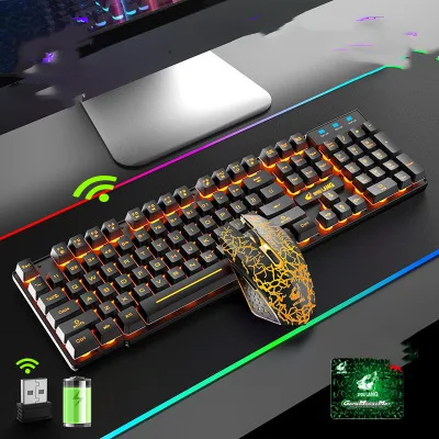 Title 5, 3-in-1 Wireless Charging Keyboard and Mouse Set...