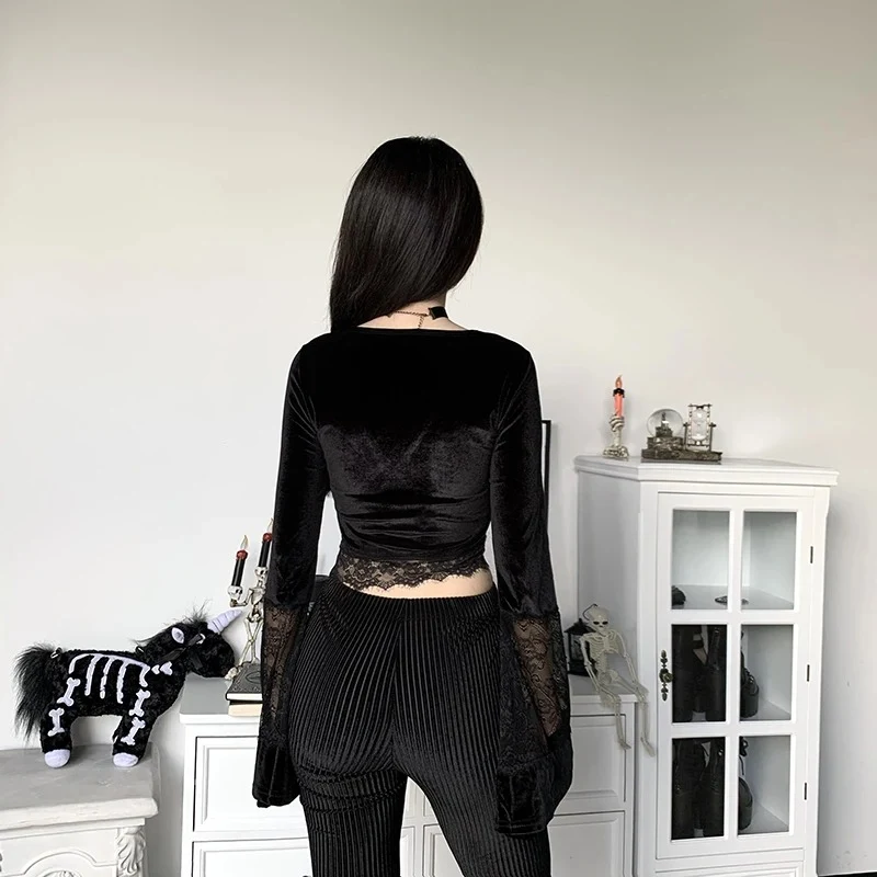 Women's Long-sleeved Corset Short Top. Flattering silhouette, adds a touch of elegance and confidence. Comfortable and s — photo 16