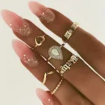 Anel de diamante de liga Ring Love para um amor eterno. Expresse seu amor com este anel deslumbrante! Um símbolo perfeito de afeto. — foto 7