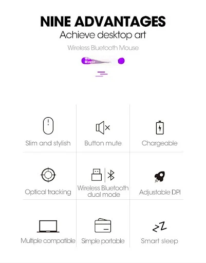 Title 5, Mute Wireless Mouse Gift Game Computer Notebook...