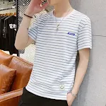 Striped wild casual bottoming shirt, versatile and comfortable for everyday wear. Easy to pair with any outfit for a rel — photo 3