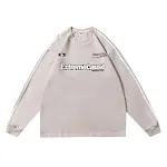 Suéter masculino retrô com listras laterais estilo corrida. Conforto e estilo vintage combinados para um visual esportivo e moderno. — foto 5