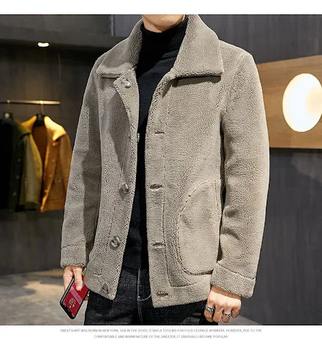 Title 20, Reversible lamb fur coat for ultimate warmth an...