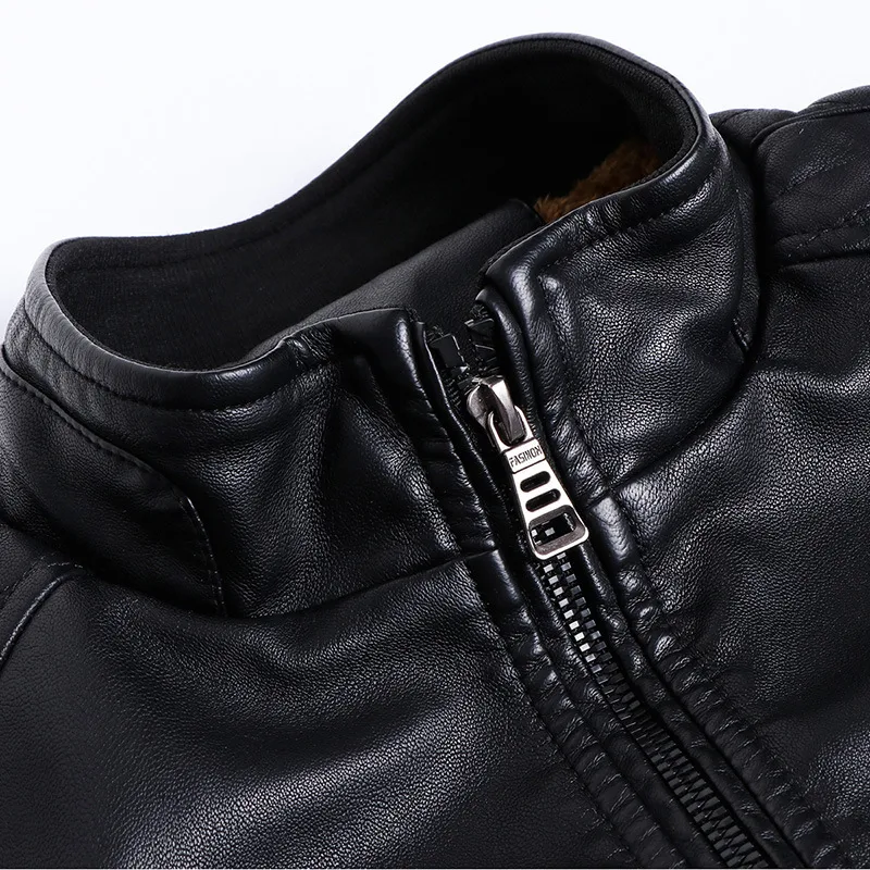Title 10, Fleece lined warm PU leather jacket, perfect fo...