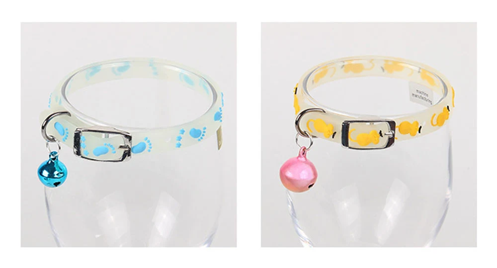 Title 33, Luminous Cat Necklace Glowing Small Dog Cat Col...