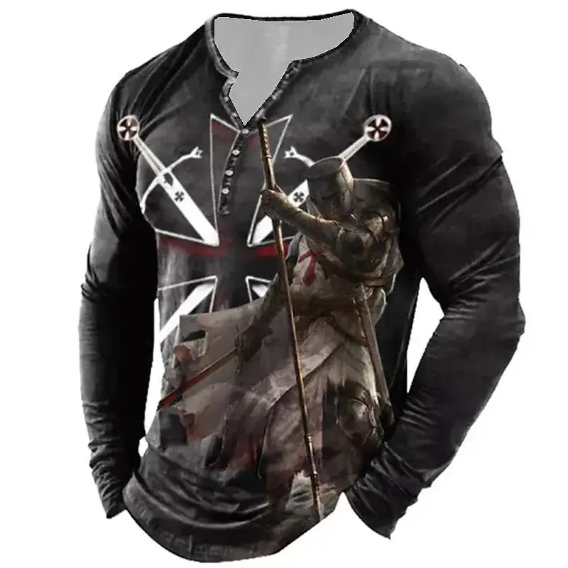 Title 24, Camiseta masculina de manga longa com estampa d...