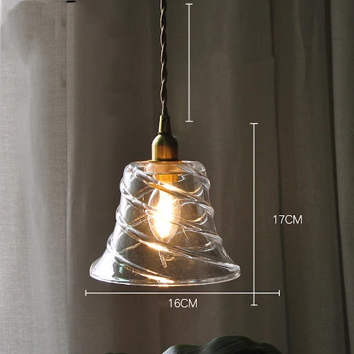 Title 2, Nordic Modern Minimalist Brass Glass Single Hea...
