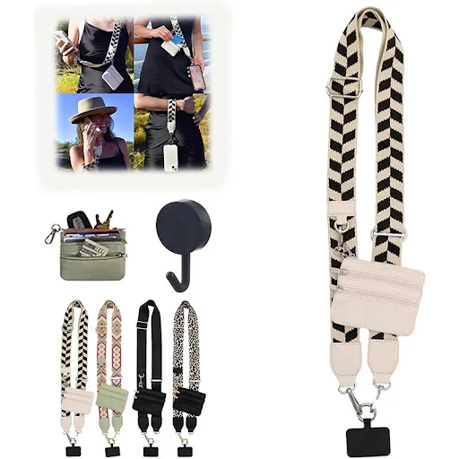 Title 7, Mobile Phone Storage Lanyard With Zipper Bag. K...