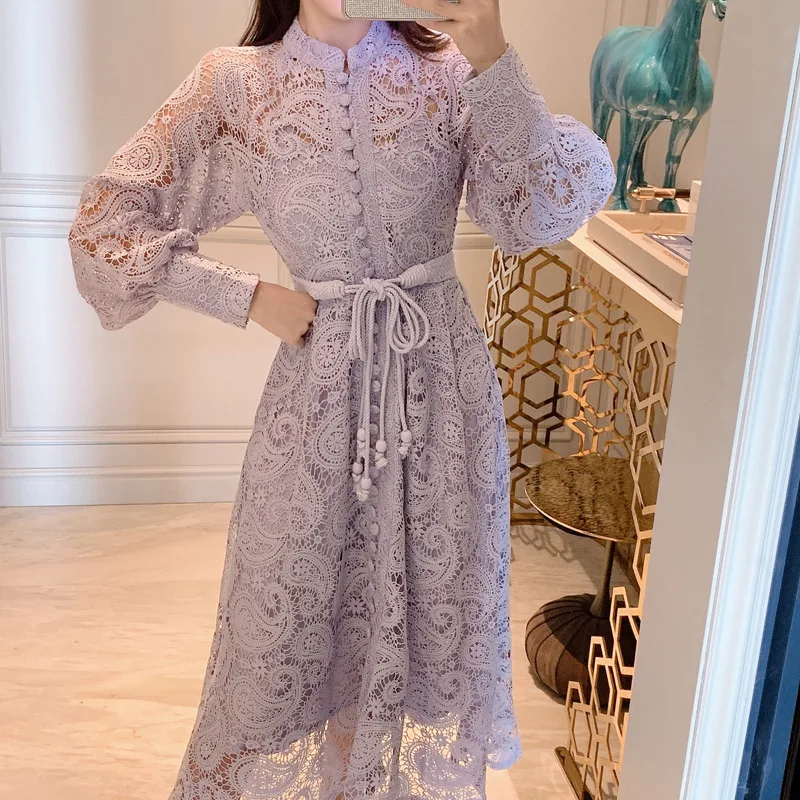 Purple Lace Dress Princess Long Dress — photo 4