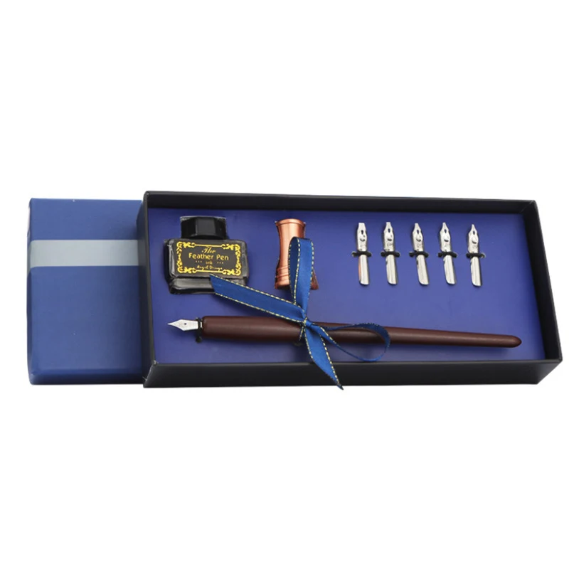 Title 1, Feather Dip Pen Gift Box. Experience elegant ca...