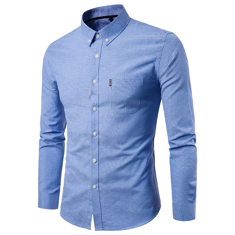Camicia casual da uomo a maniche lunghe, perfetta per l'uso quotidiano. Comoda e versatile, ideale per un look informale con stile e durevolezza. — foto 5