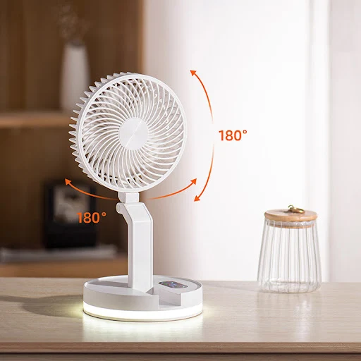 Title 4, Ventilador Dobrável USB Recarregável para Casa ...