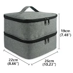 Bolsa de armazenamento de cosméticos para esmalte de unhas Mantenha seus esmaltes organizados e protegidos. Ideal para viagens e uso doméstico. — foto 10