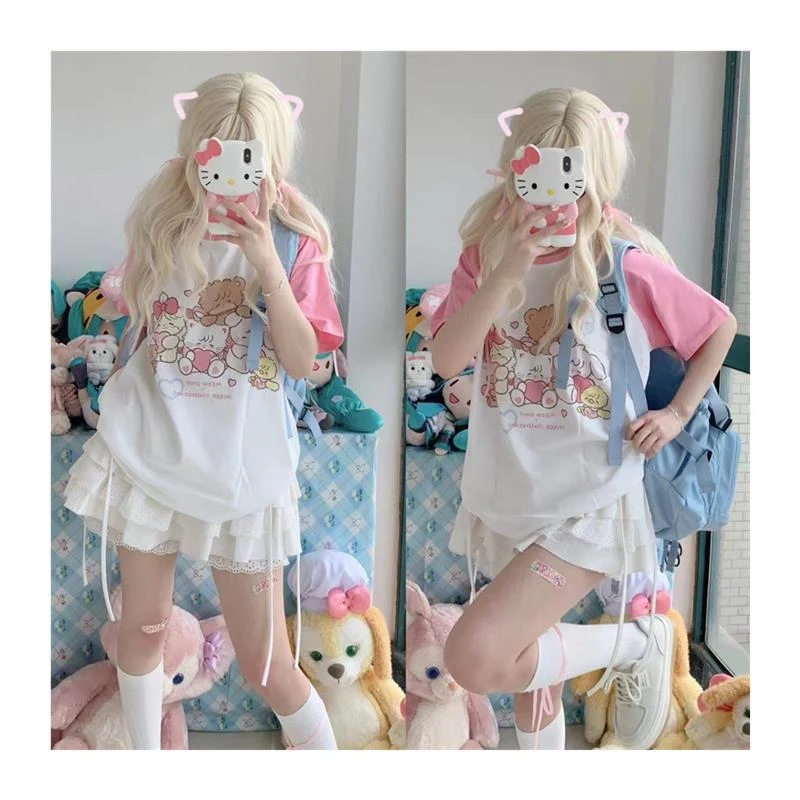 Raglan Sleeve Printed Hot Girl — photo 3