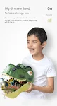 Brinquedo Dinossauro Infantil Grande Tiranossauro Rex Triceratops Macio Simulação Mundo Animal Modelo Mão Escritório — foto 2