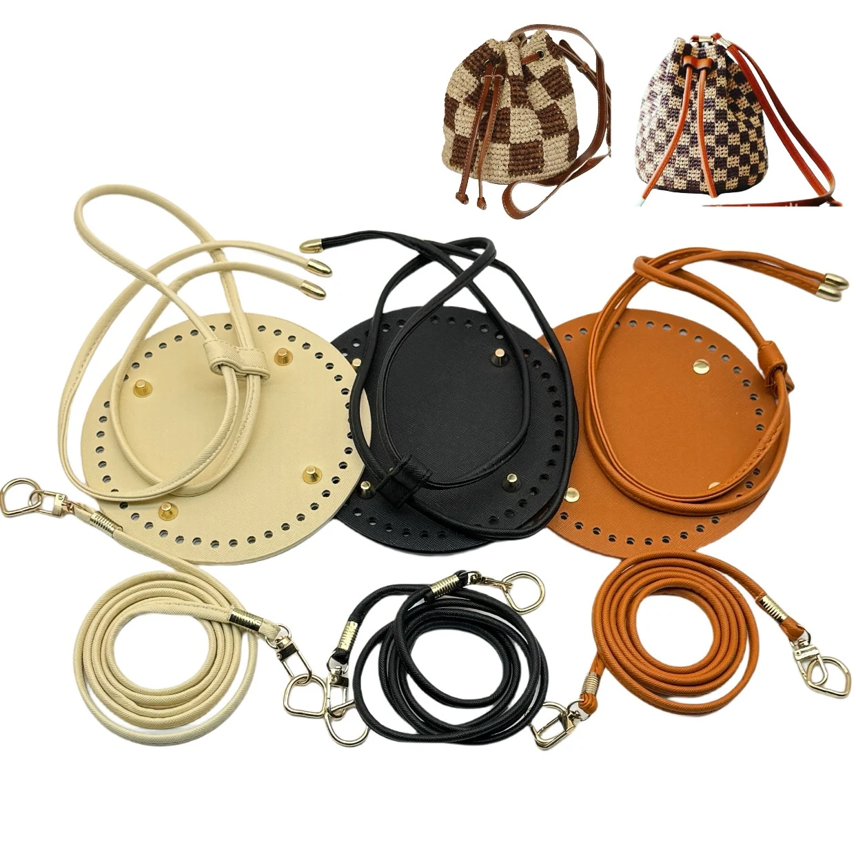 Title 2, Womens Dumpling Bag Set with Bottom Plate, Pul...